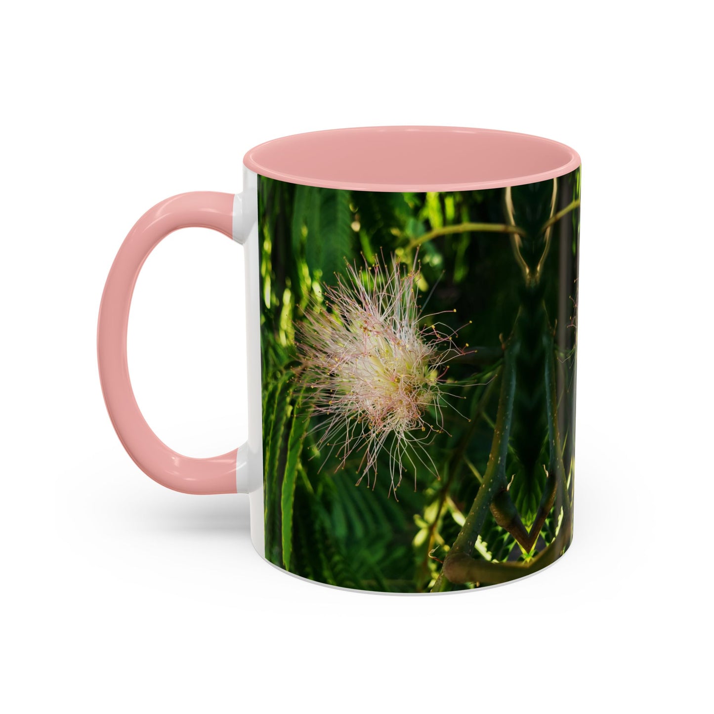 11oz /15oz Garden Themed Silk Blossom Plant Foliage Two Tone Coffee Mug
