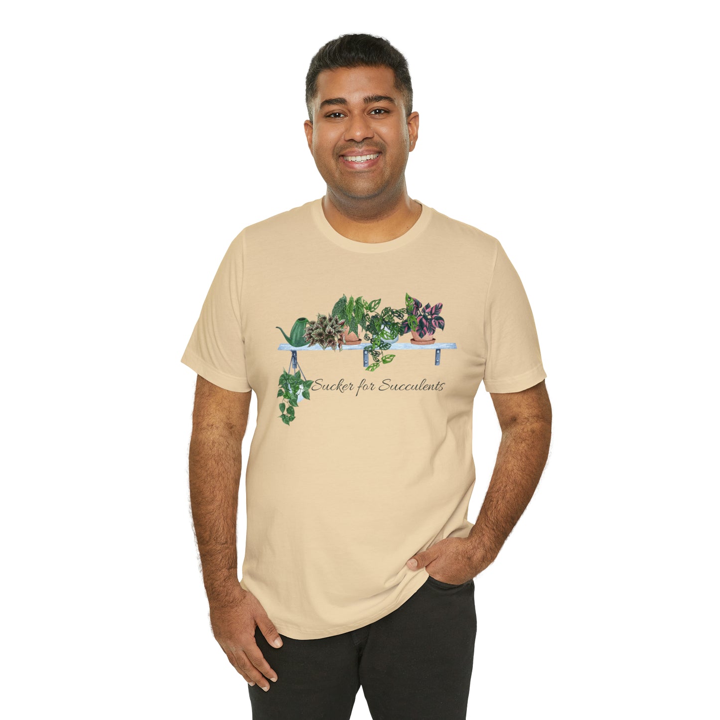 Unisex Gardening Themed T-Shirt Sucker for Succulents