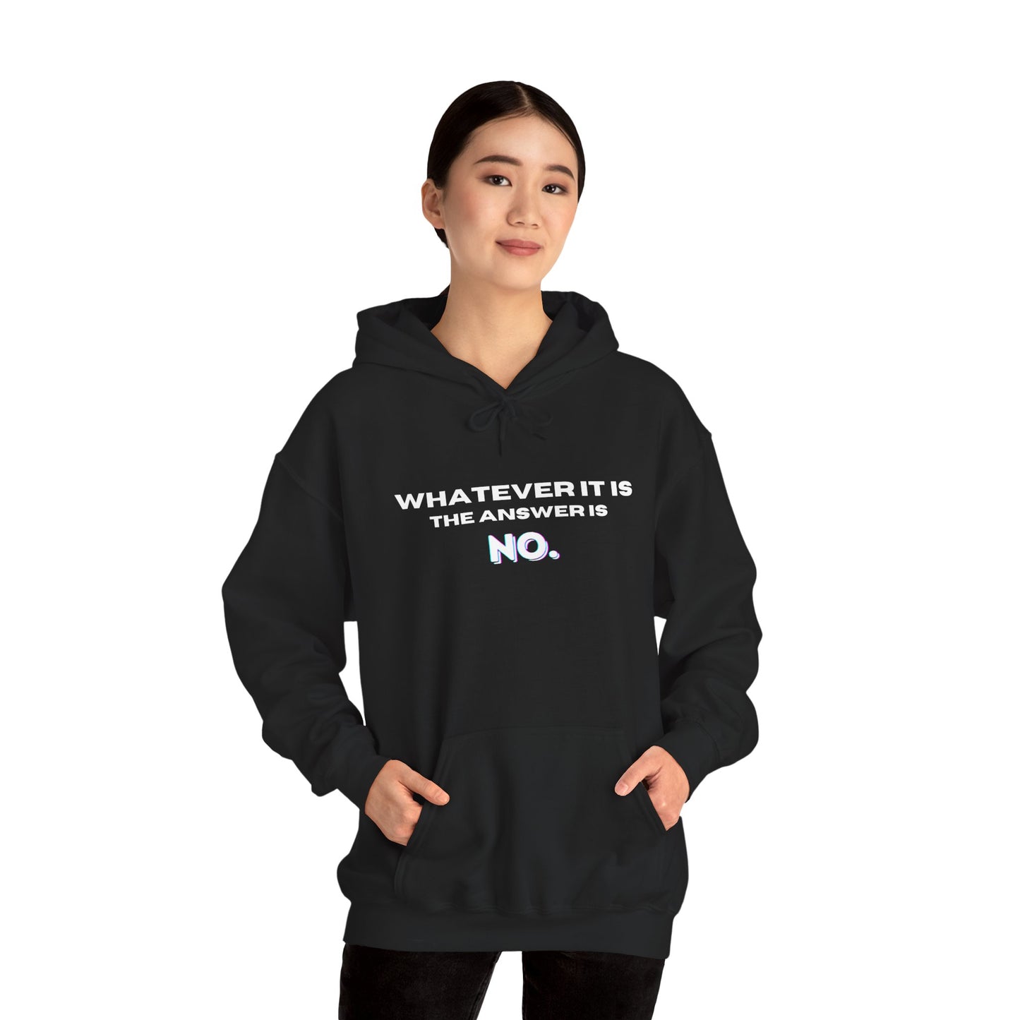 Self Love Motivational Mental Heath Awareness SAY NO Hooded Sweatshirt
