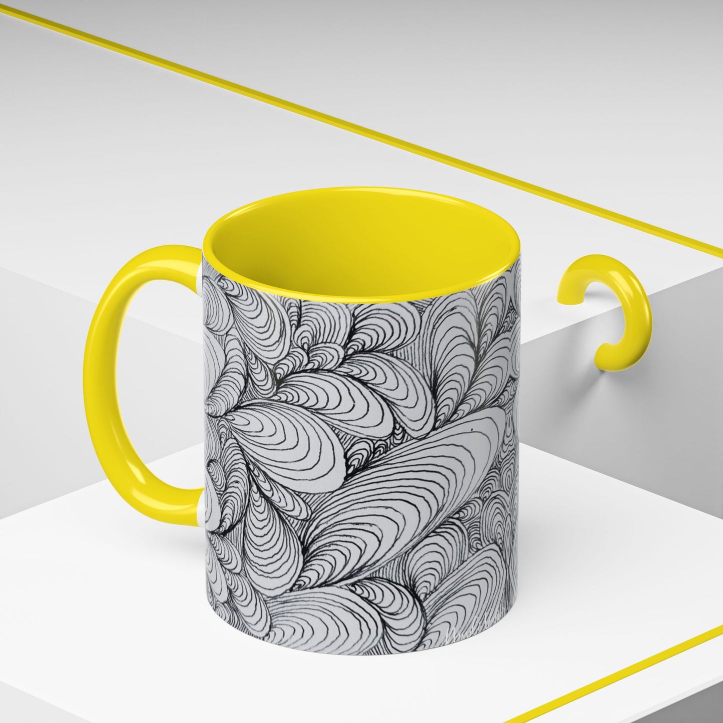 11oz/15oz Original Rough Line Art Coffee Mug