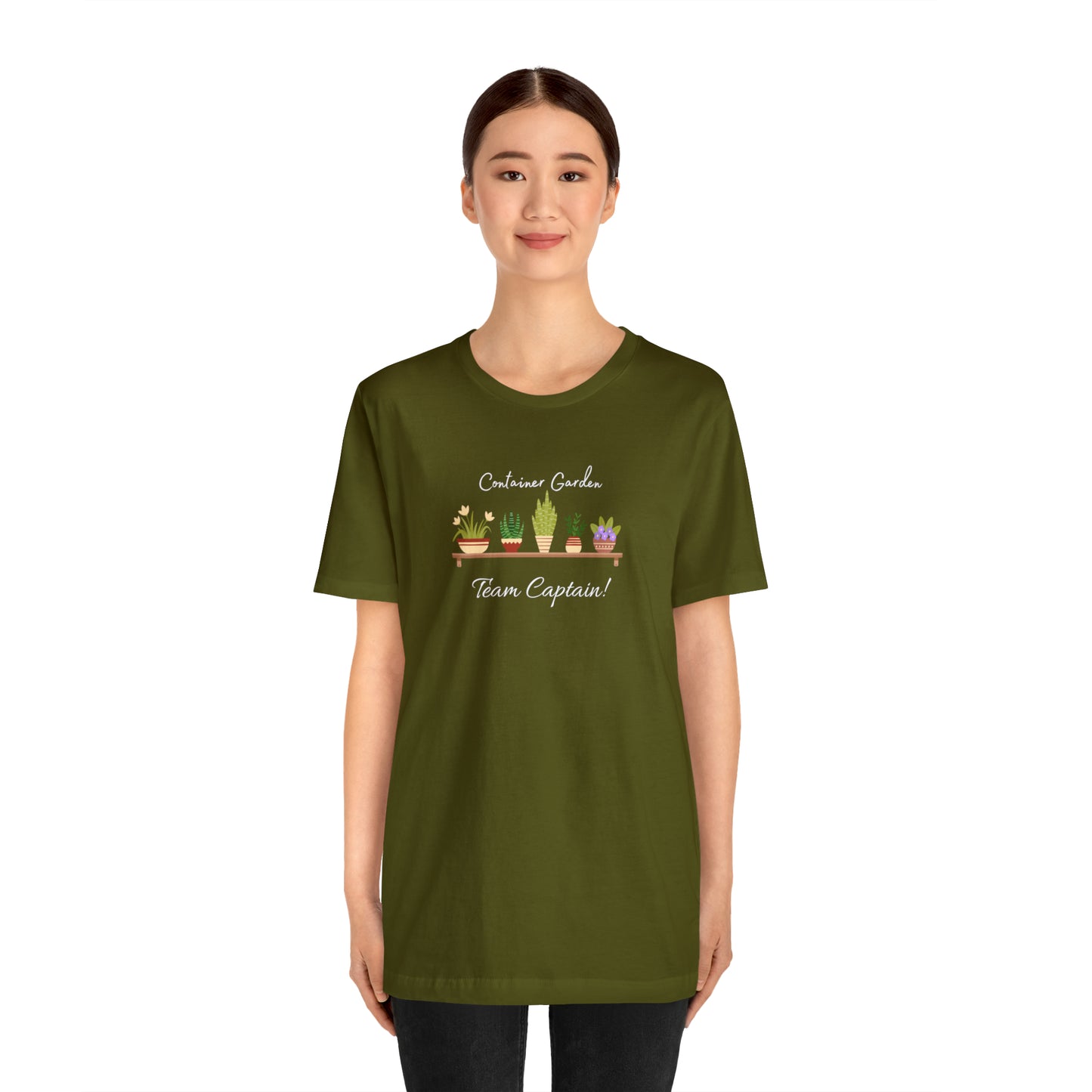 Unisex Garden Themed Container Garden Team Captain Gardening T-Shirt