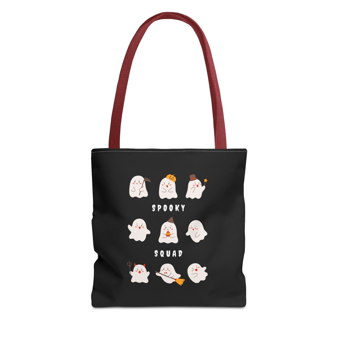 Cute Ghost Halloween Spooky Season Tote Trick or Treating Candy Bag Reusable Halloween Themed Lunch Tote