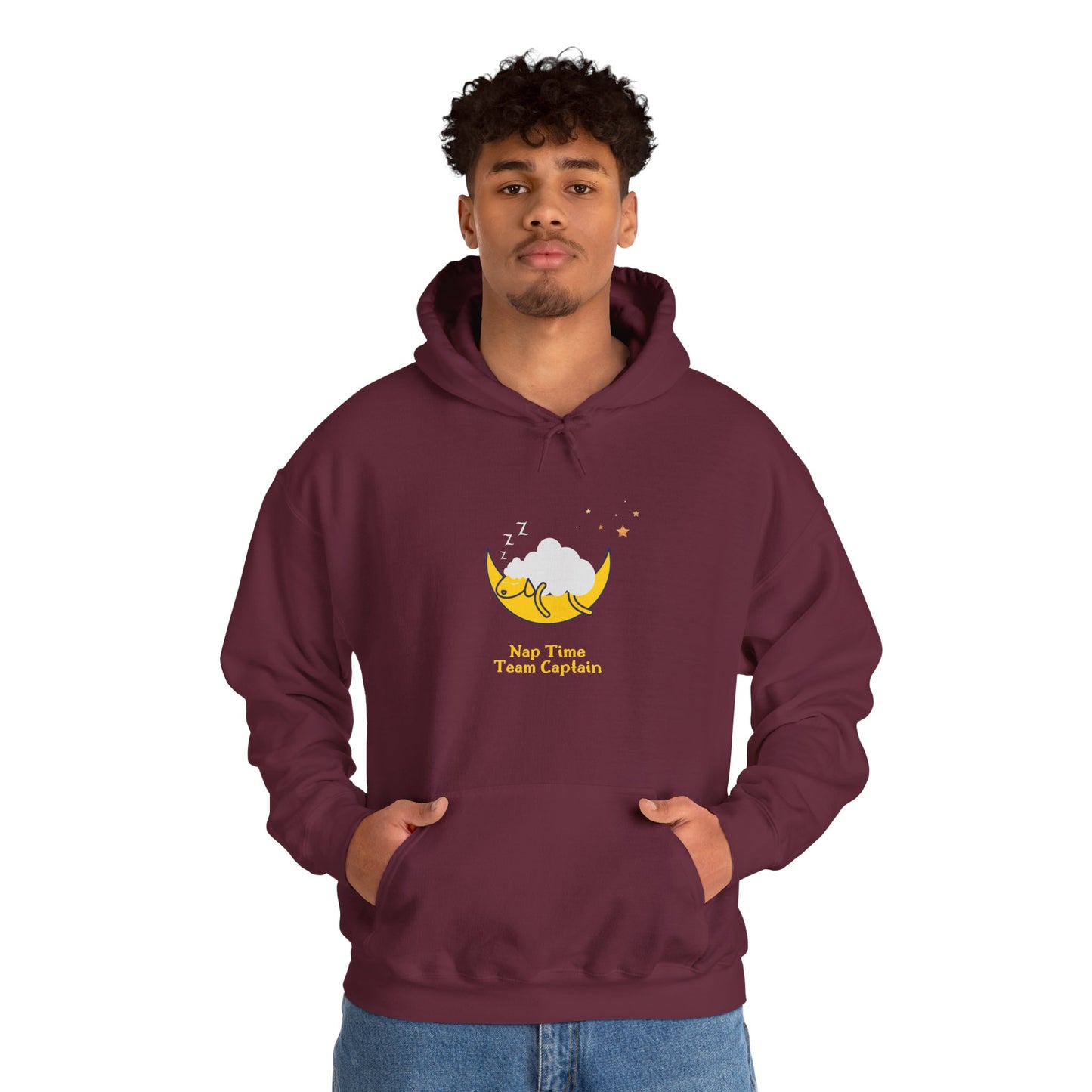 Unisex Heavy Blend™ Nap Time Team Captain Hooded Sweatshirt