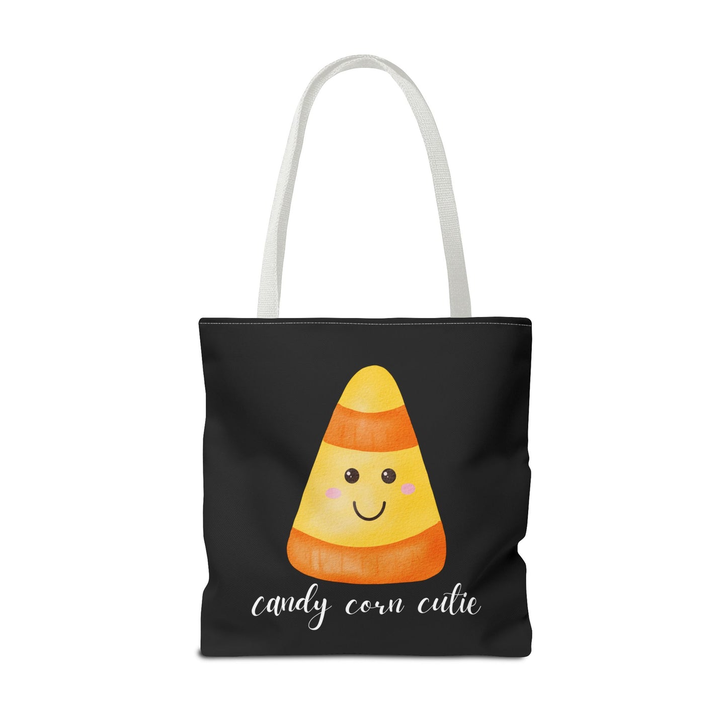 Cute Candy Corn Halloween Tote Bag Spooky Season Tote Trick or Treating Candy Bag Fall Themed Reusable Lunch Tote