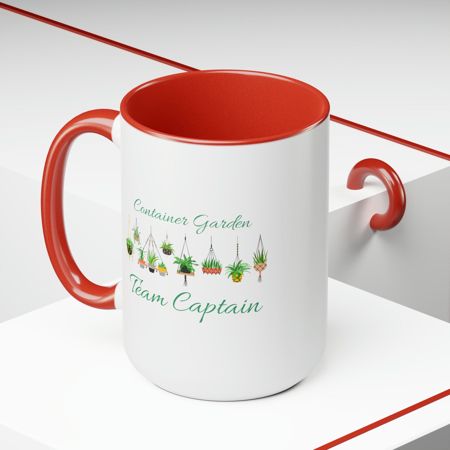 15oz Garden Themed Container Garden Team Captain Gardening Plant Parent Coffee Mug