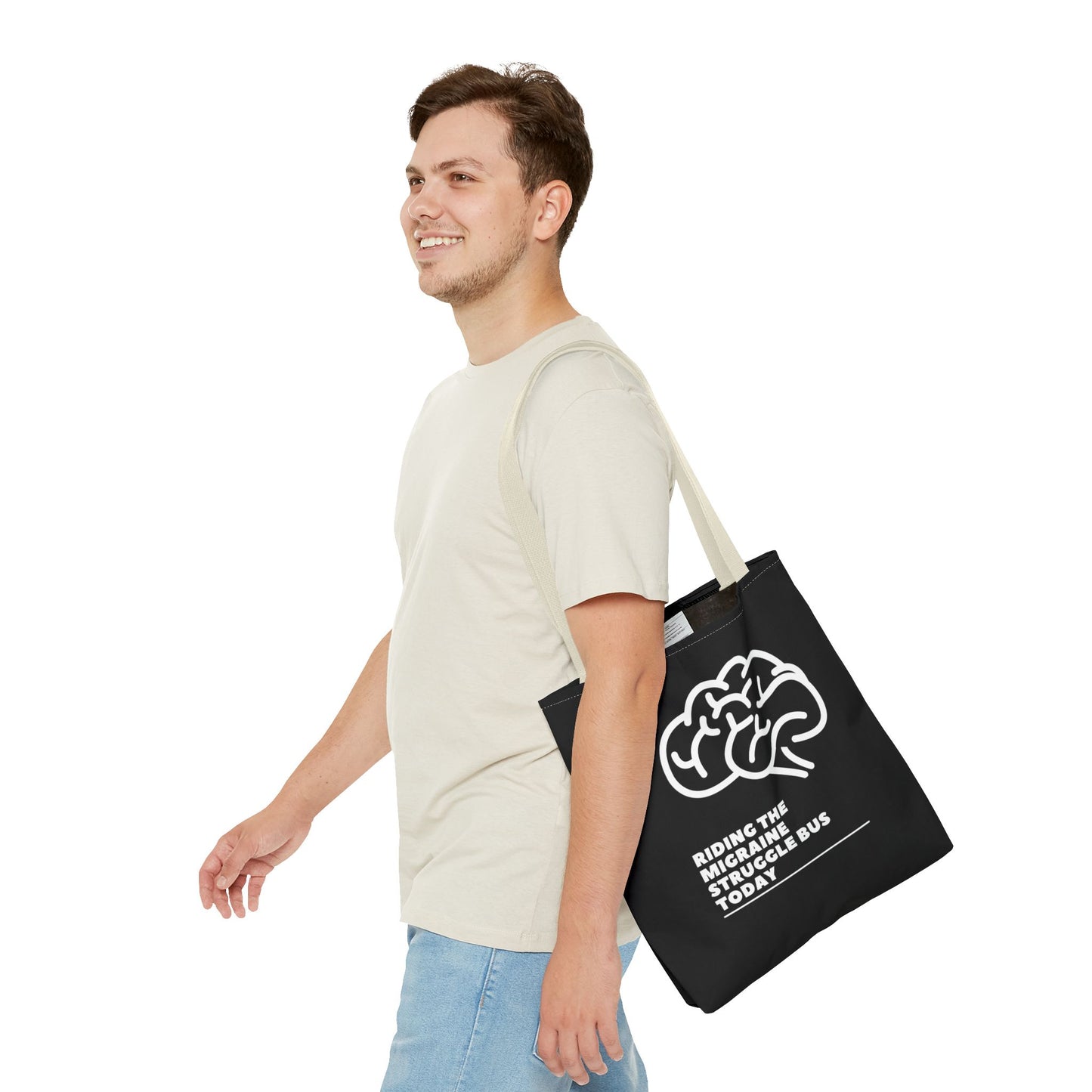 Unisex Migraine Day Invisible Illness Warrior Tote Bag