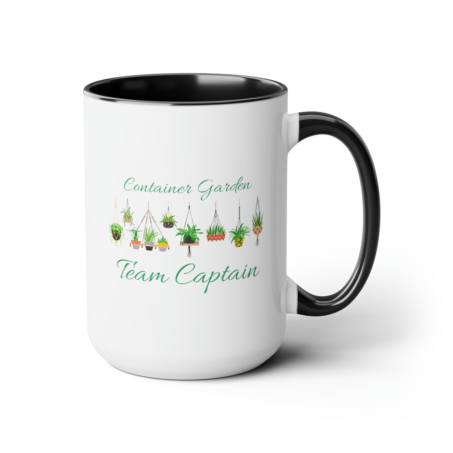 15oz Garden Themed Container Garden Team Captain Gardening Plant Parent Coffee Mug