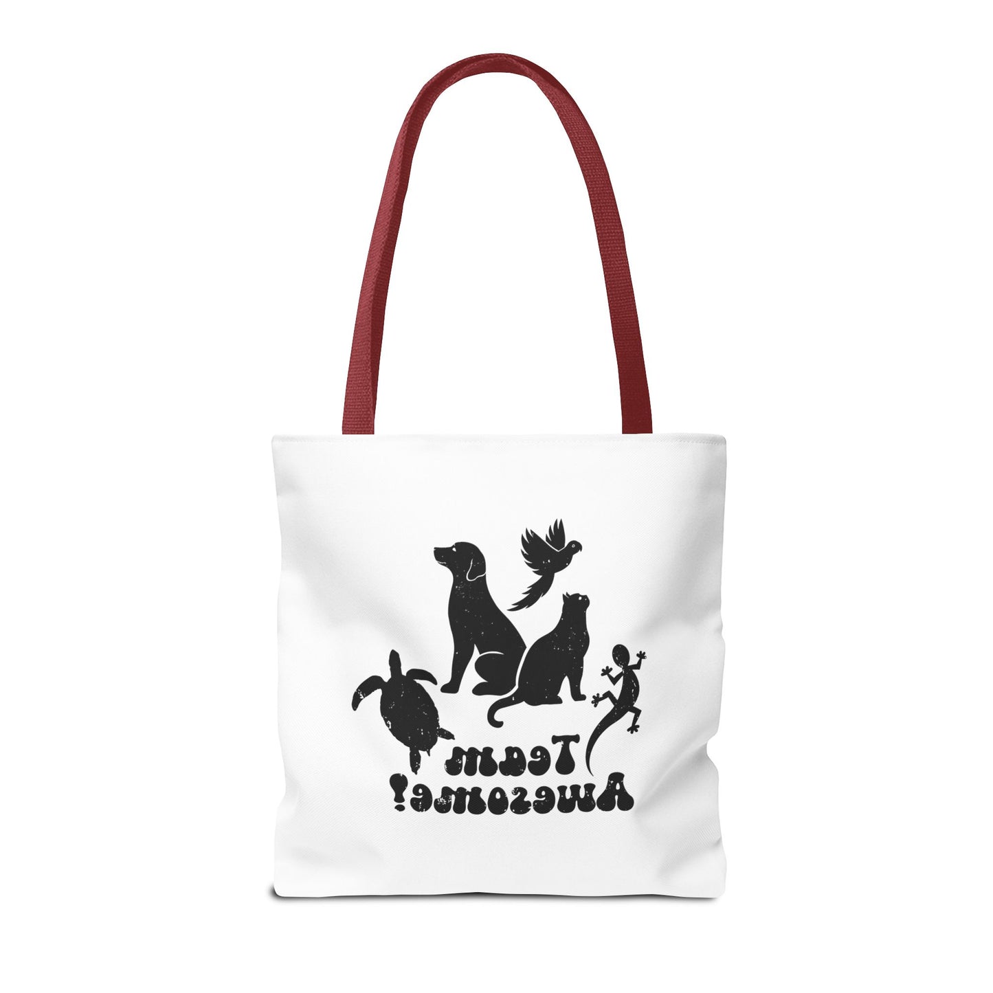 Unisex Animal Lover Lizard Cat Bird Dog Turtle Team Awesome Tote Bag