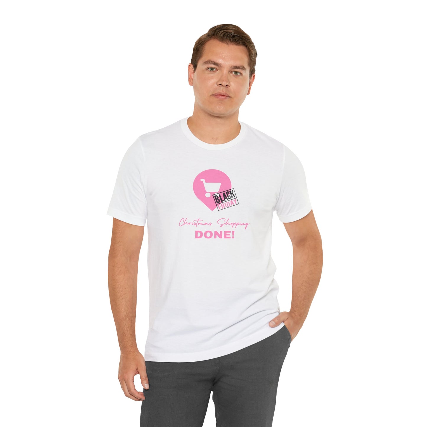 Unisex Jersey Short Sleeve Black Friday Christmas Shopping T-Shirt