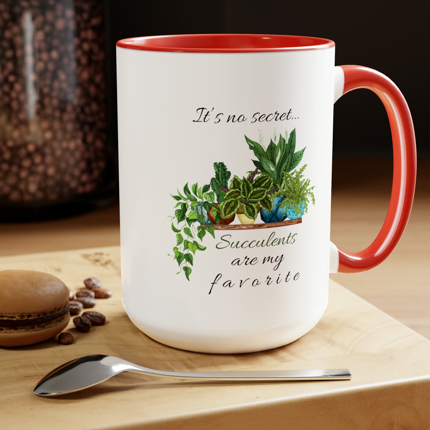 15oz Garden Themed Coffee Mug - Succulents Are My Favorite