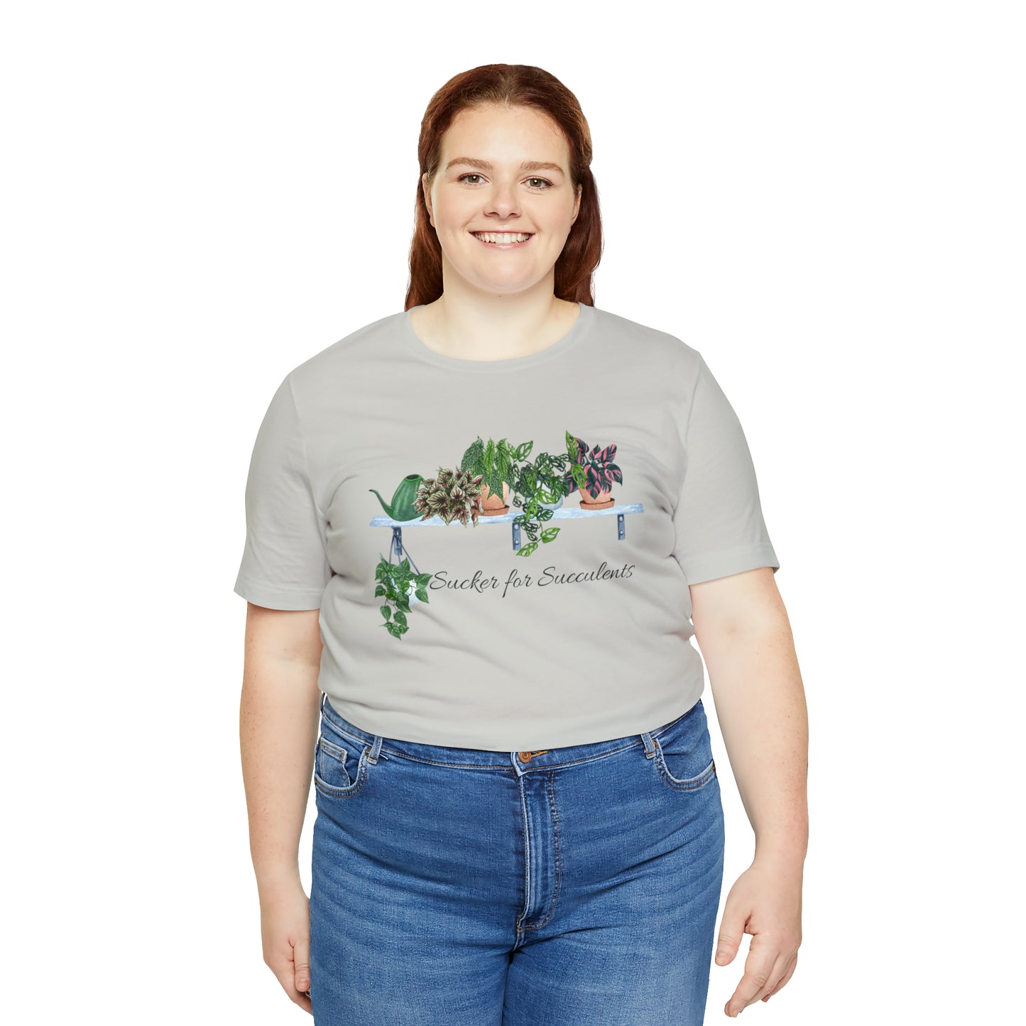 Unisex Gardening Themed T-Shirt Sucker for Succulents