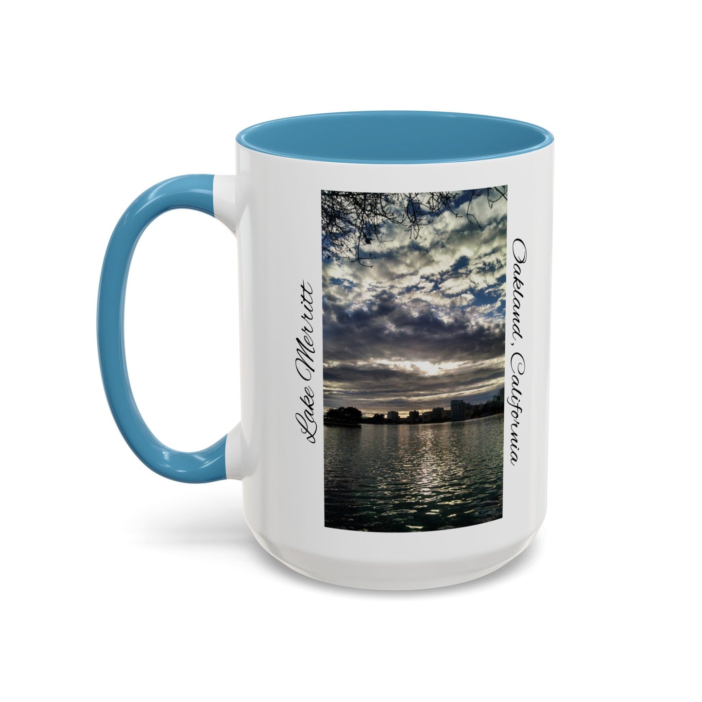 11oz/15oz Two Tone Lake Merritt, Oakland California San Francisco Bay Area Keepsake Coffee Mug