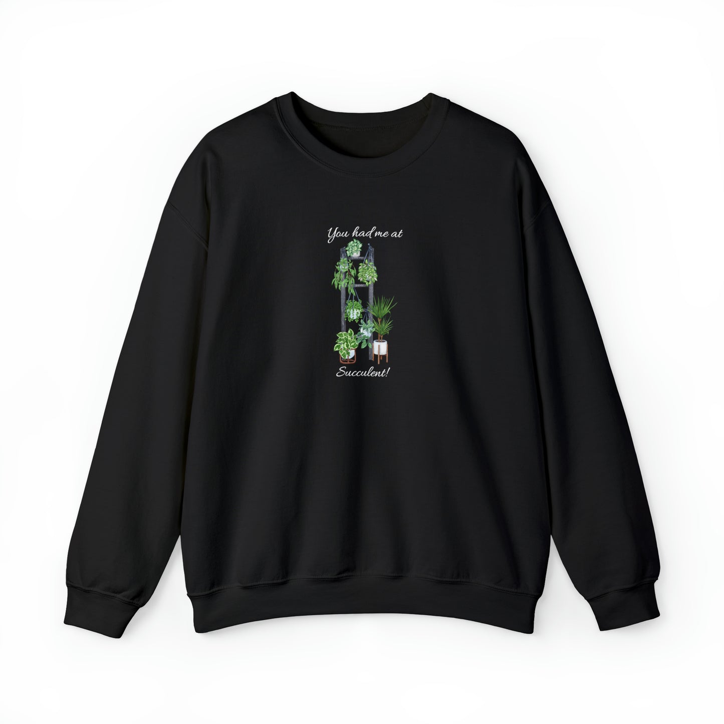 Unisex Garden Themed Succulent Sweatshirt