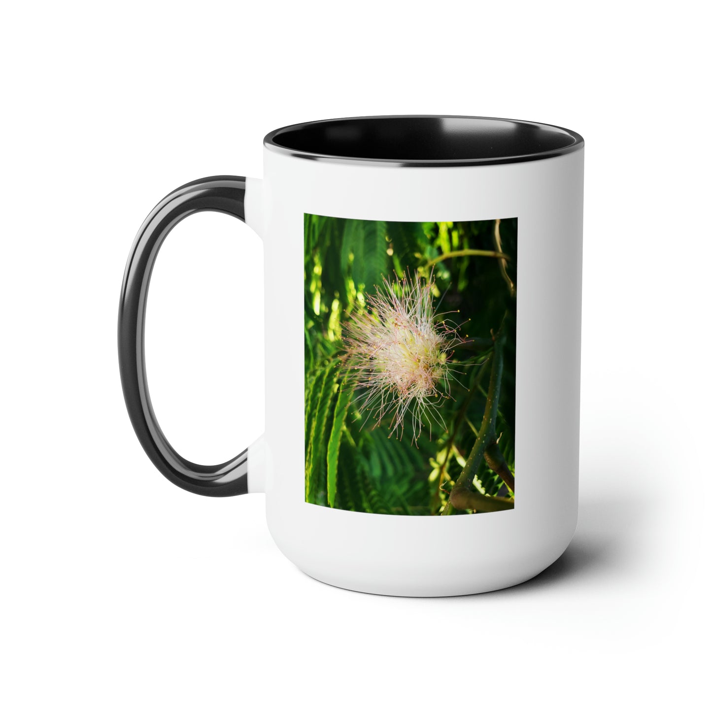 15oz. Garden Themed Coffee Mug, Coffee Club Mug with Silk Blossom