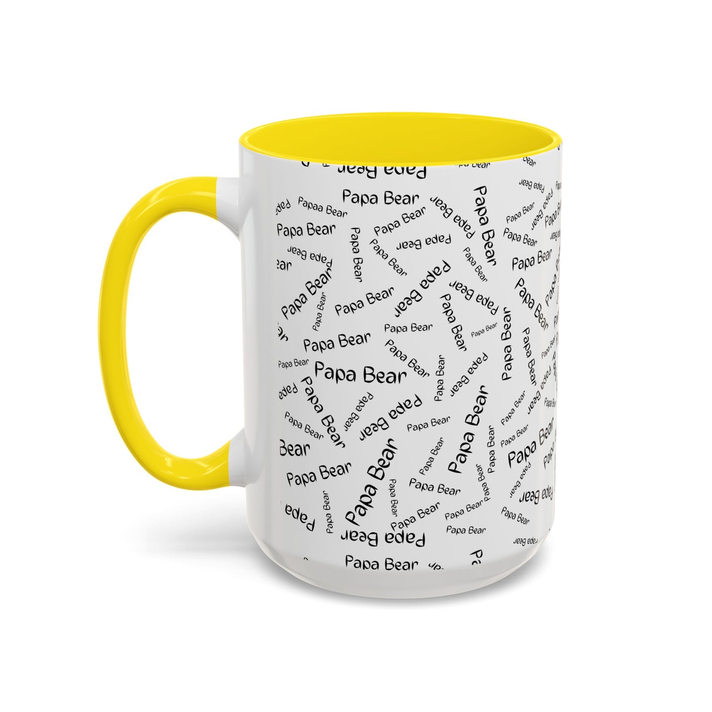 11oz/15oz Papa Bear Word Scramble Coffee Mug