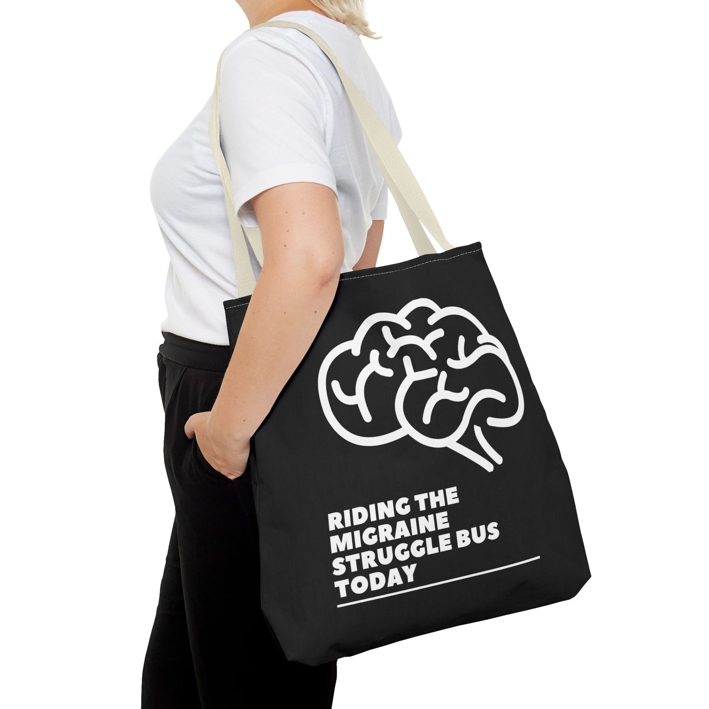 Unisex Migraine Day Invisible Illness Warrior Tote Bag