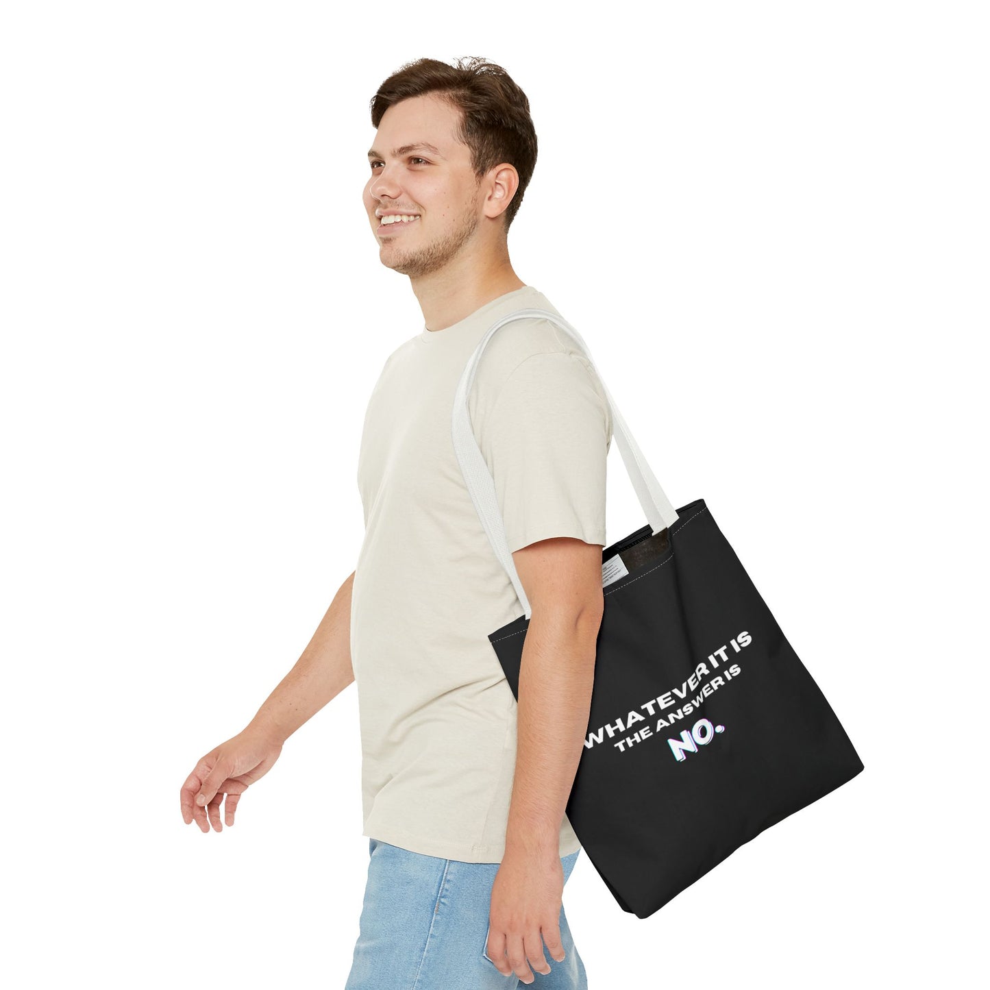 Unisex Self Love Positive Vibes Say NO Tote Bag Positive Mental Health Awareness Tote Bag