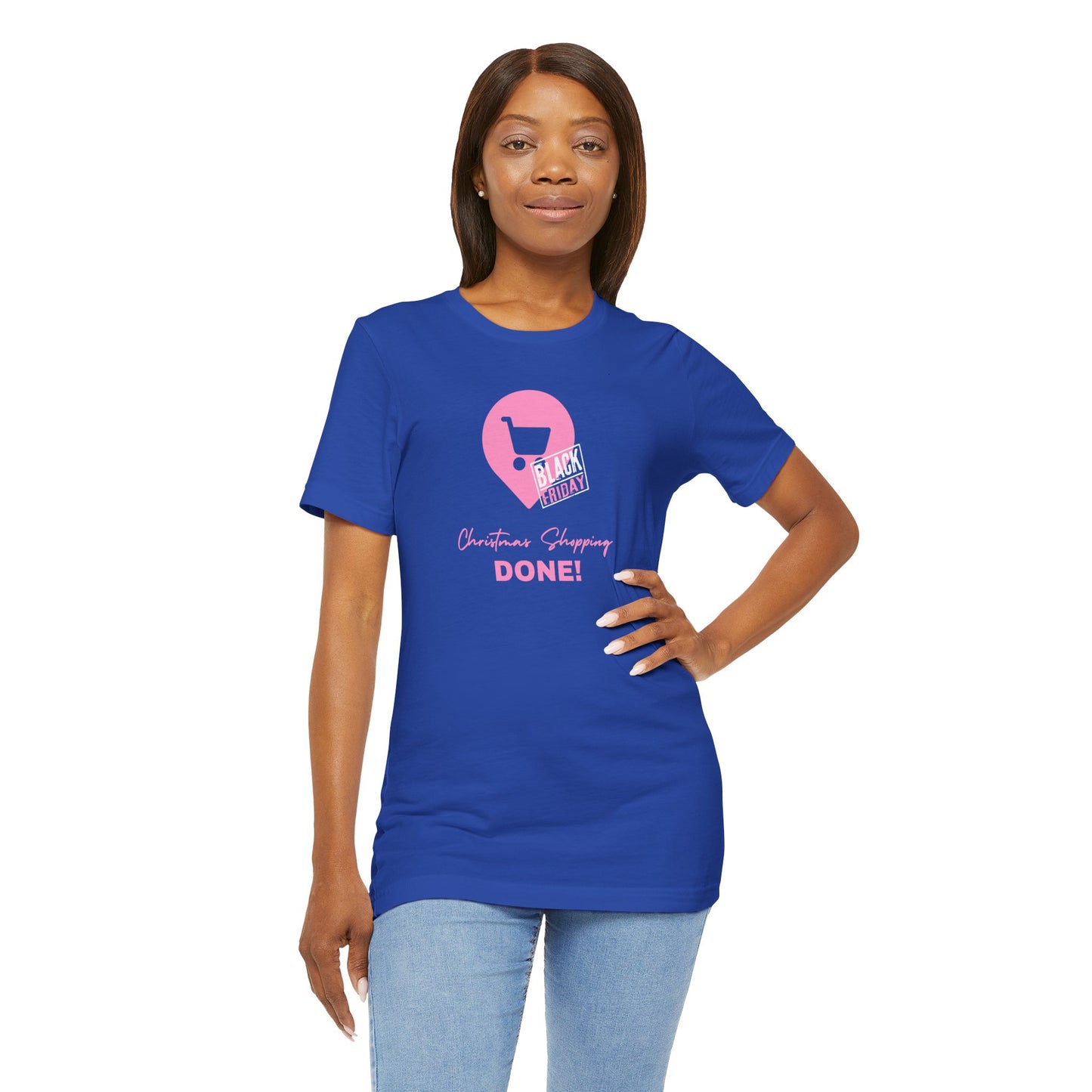 Unisex Jersey Short Sleeve Black Friday Christmas Shopping T-Shirt