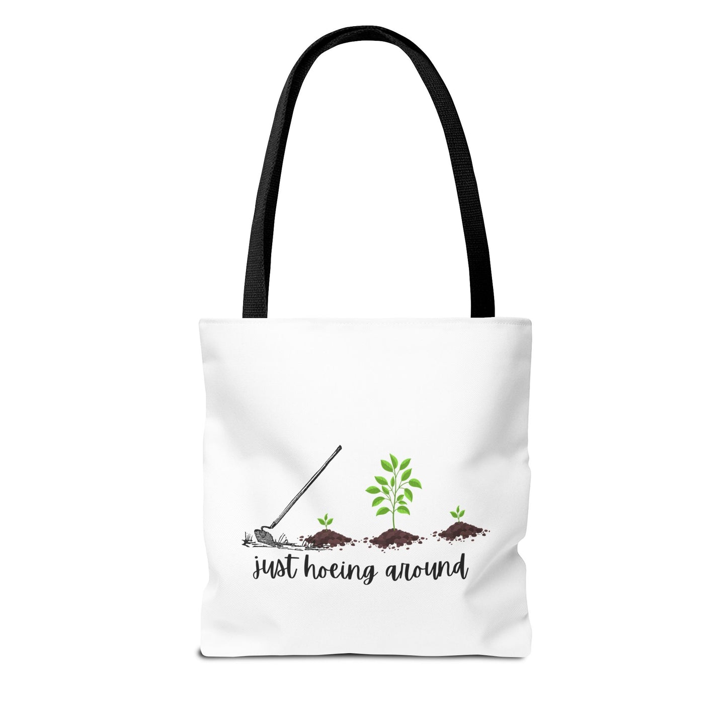 Unisex Just Hoeing Around Gardening Themed All Over Print Tote Bag