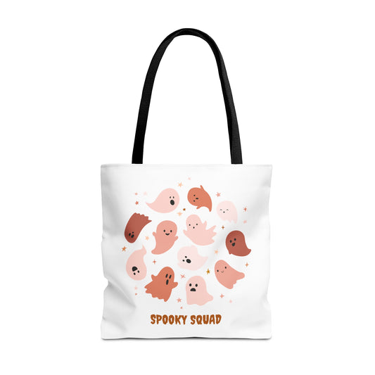 Cute Ghosts Halloween Gang Fall Spooky Squad Fall Season Tote Trick or Treating Candy Bag Reusable Lunch Bag