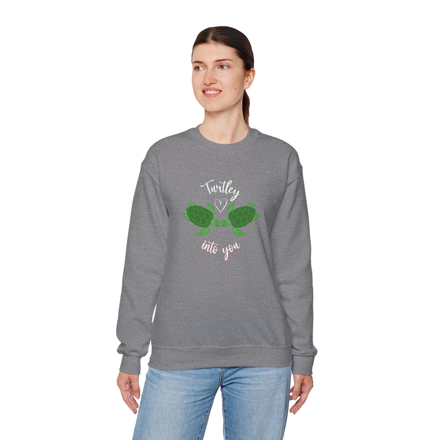 Unisex Cute Turtle Lover Turtley Into You Sweatshirt