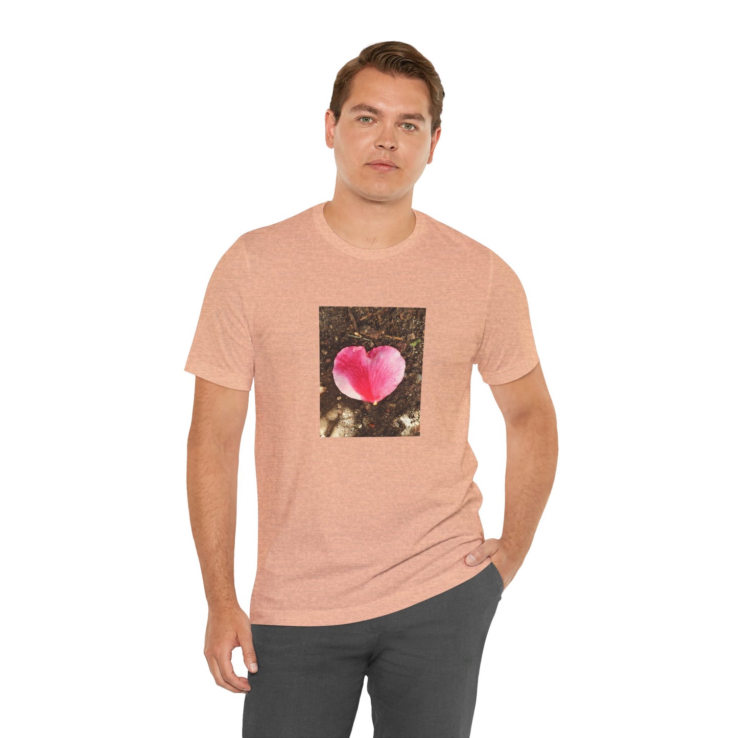 Unisex Jersey Short Sleeve Double Delight Rose Petal T-Shirt