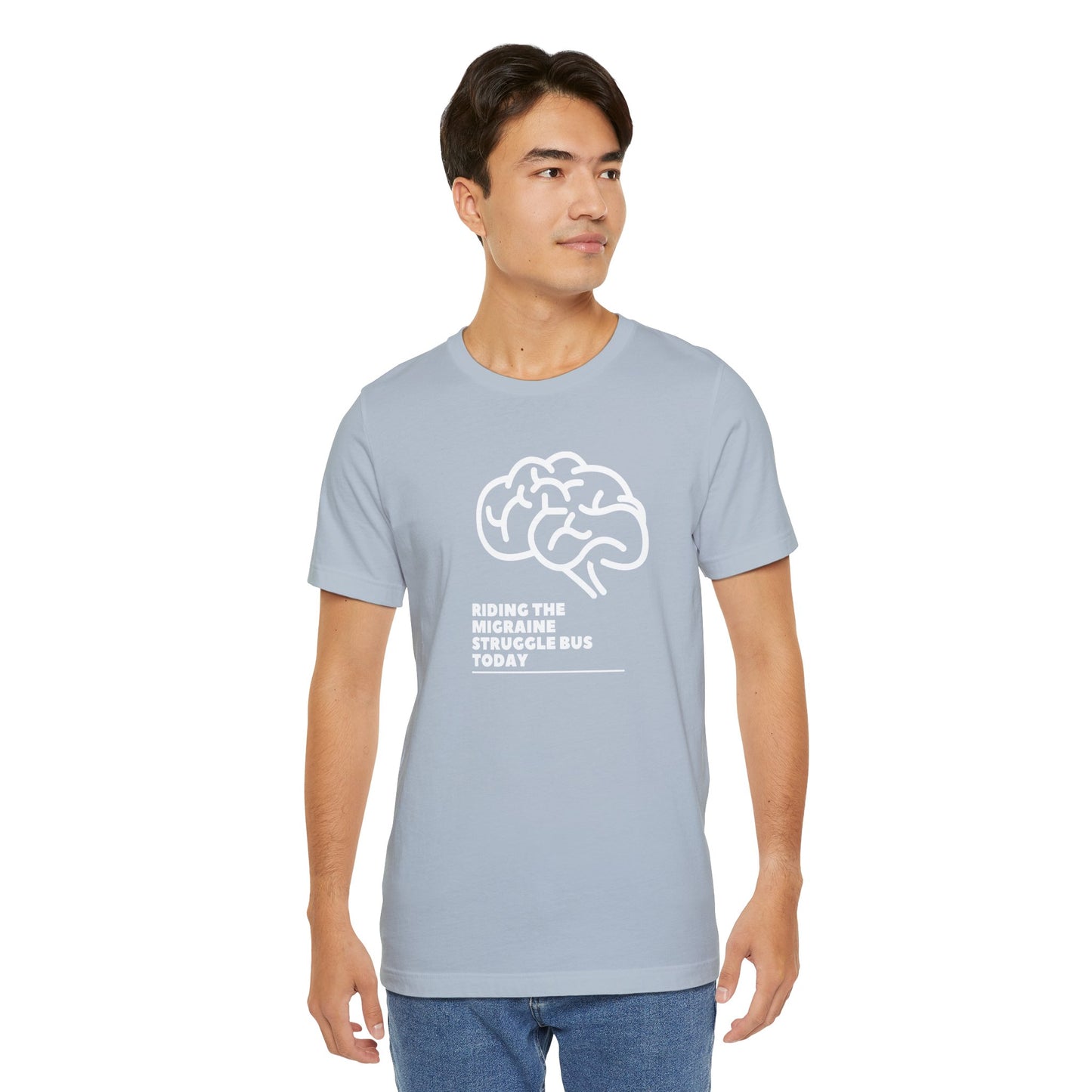 Unisex Migraine Day Invisible Illness Warrior Riding The Struggle Bus Tshirt