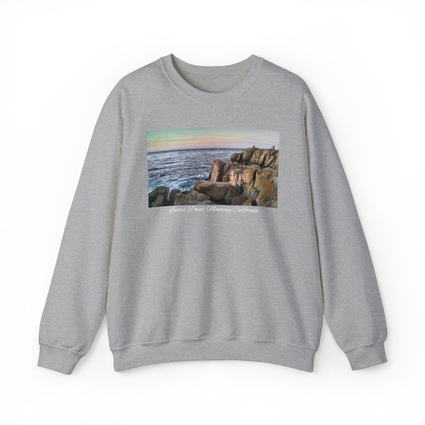 Unisex Landscape Sweatshirt Lovers Point, San Francisco Bay Area, Monterey, Monterey California, California