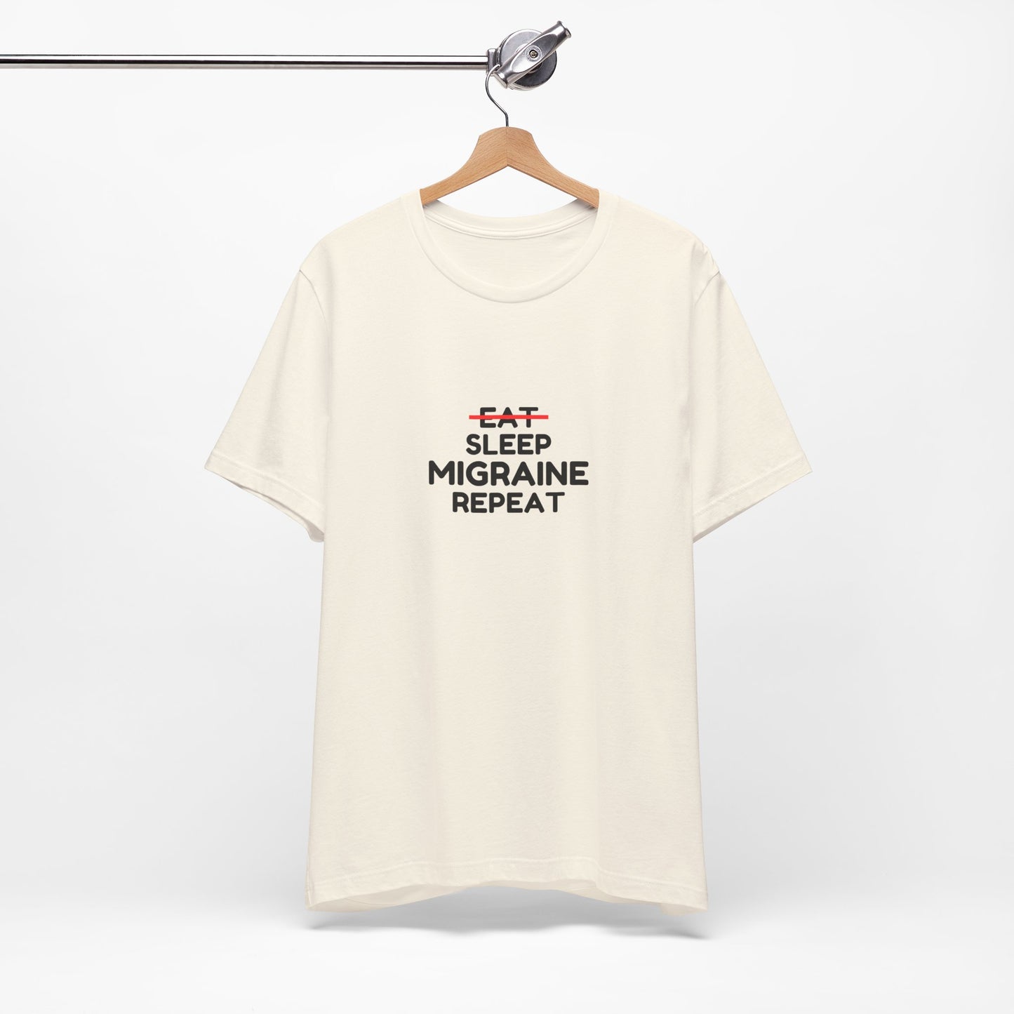 Unisex Migraine Day Invisible Illness Warrior Eat Sleep Migraine Repeat Tshirt
