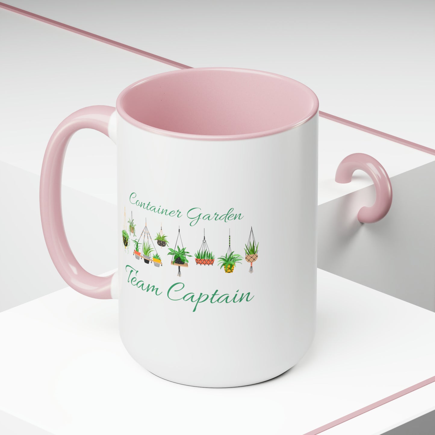 15oz Garden Themed Container Garden Team Captain Gardening Plant Parent Coffee Mug