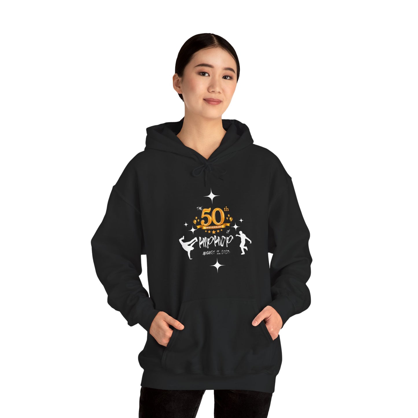 Unisex Heavy Blend™ 50th Anniversary of HipHop August 11, 2023 Commemorate 50 Years Hooded Sweatshirt