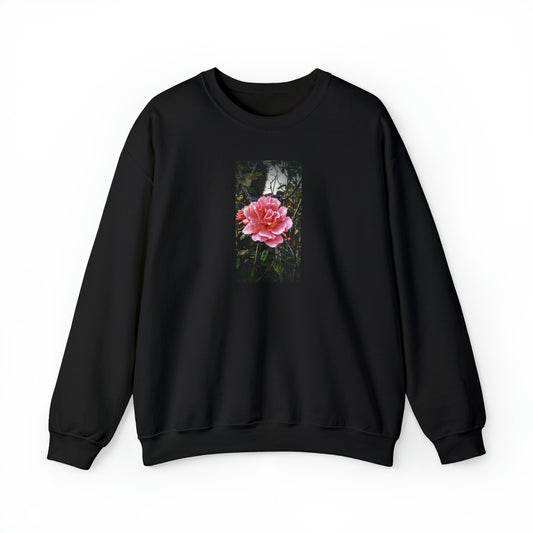 Unisex Double Delight Rose Flower Sweatshirt