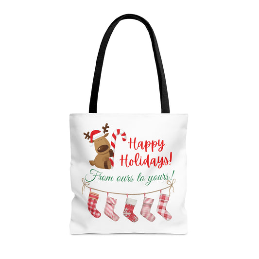Unisex Happy Holidays From Ours To Yours Tote Bag