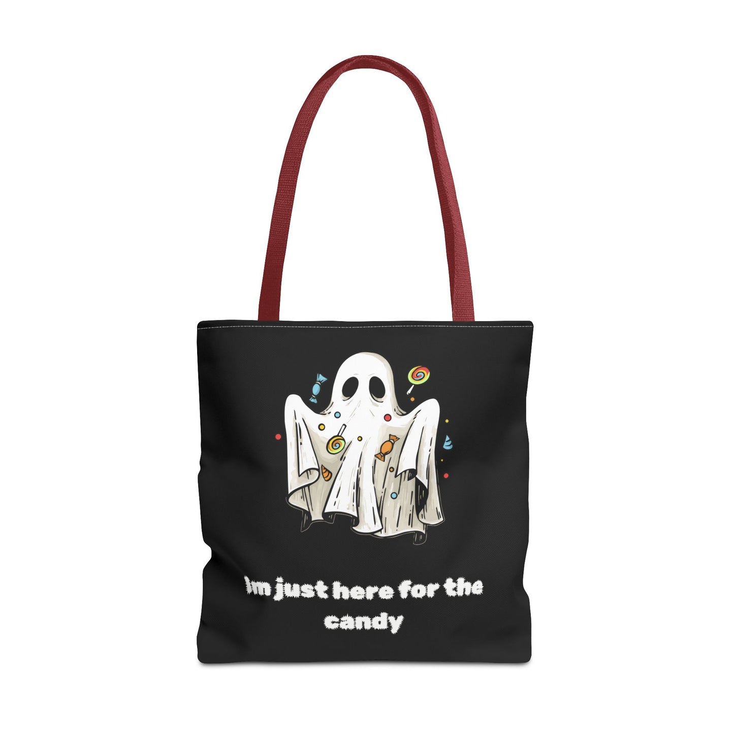 Cute Ghost Halloween Lover Spooky Season Trick or Treating Candy Bag Fall Themed Reusable Lunch Tote