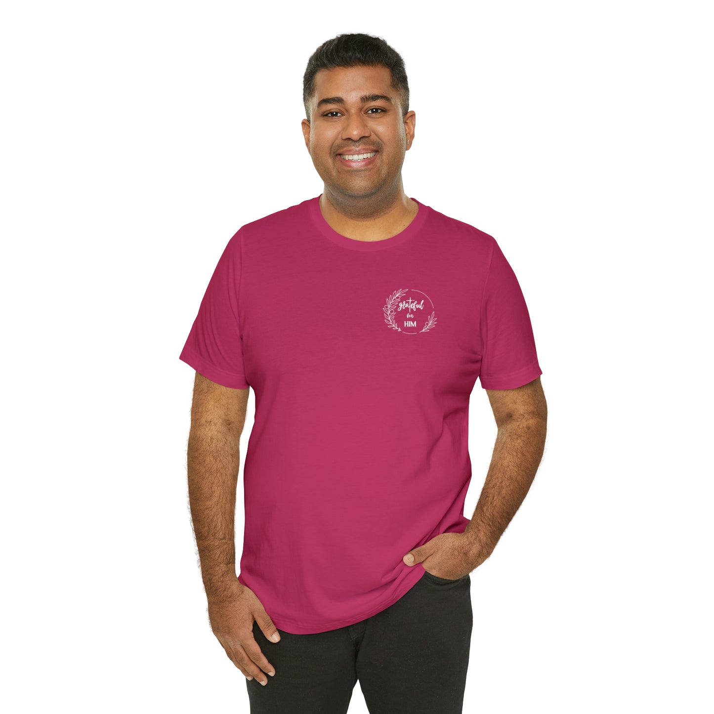 Unisex GraTeful for HIM T-Shirt, Shirt With Discreet Cross to Carry Blessings