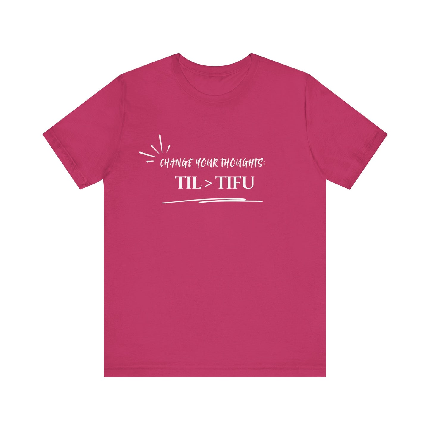 Unisex Self Love Positive Self Talk and Thoughts Mental Health Awareness and Positivity T-Shirt TIL>TIFU