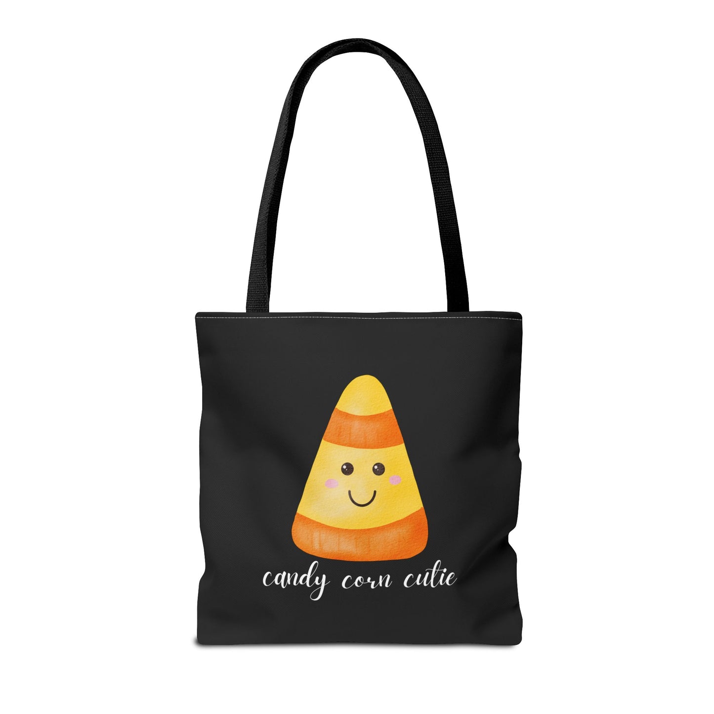 Cute Candy Corn Halloween Tote Bag Spooky Season Tote Trick or Treating Candy Bag Fall Themed Reusable Lunch Tote