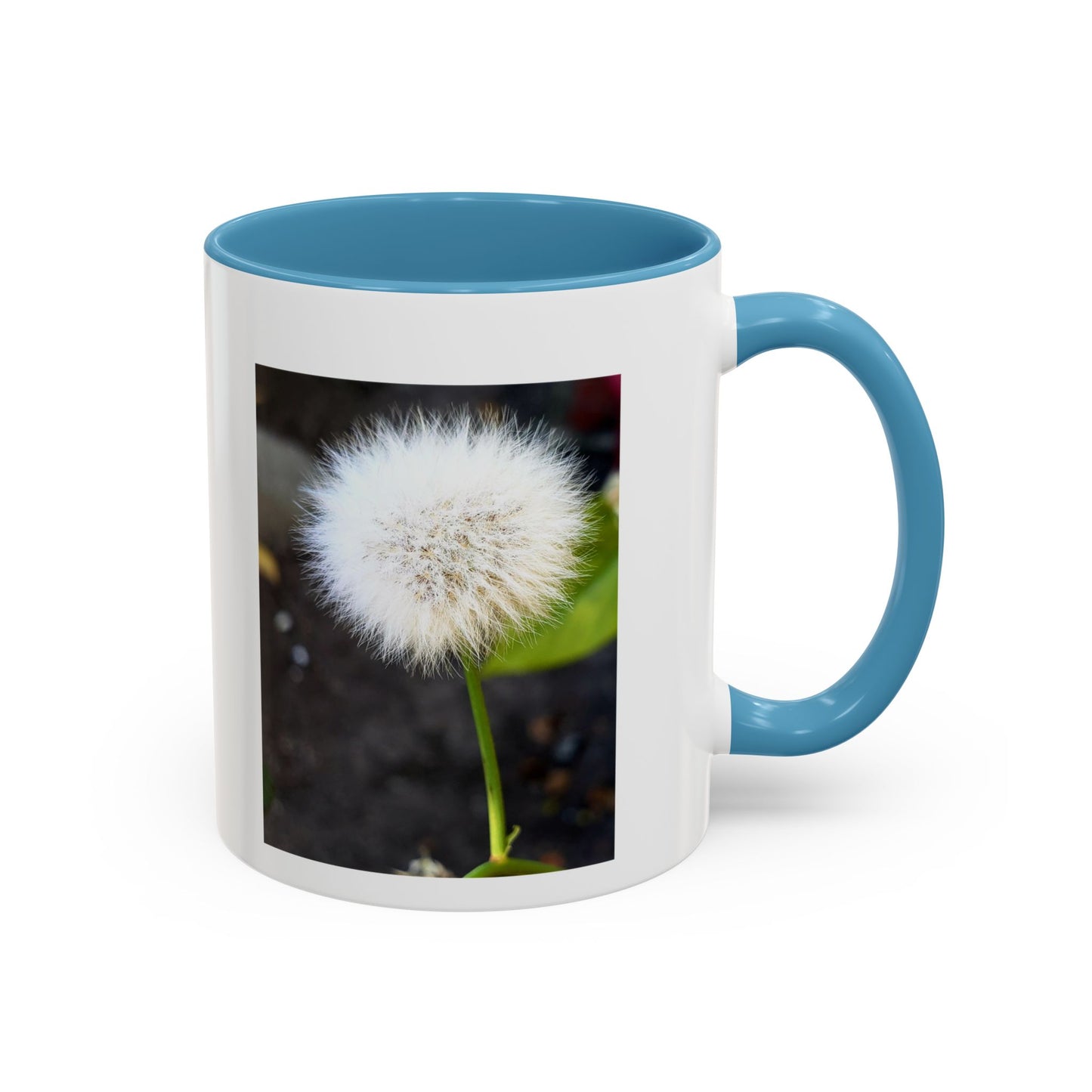 11oz. Garden Themed Dandelion Two Tone Coffee Mug