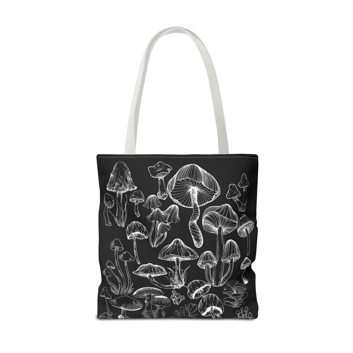 Unisex Mushroom Lover Fungi Print Toadstool Mycology Tote Bag