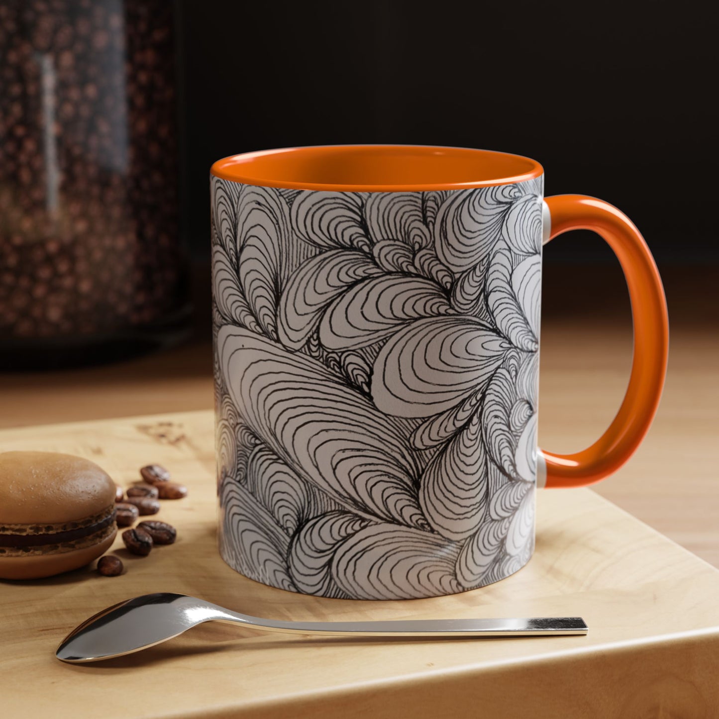 11oz/15oz Original Rough Line Art Coffee Mug
