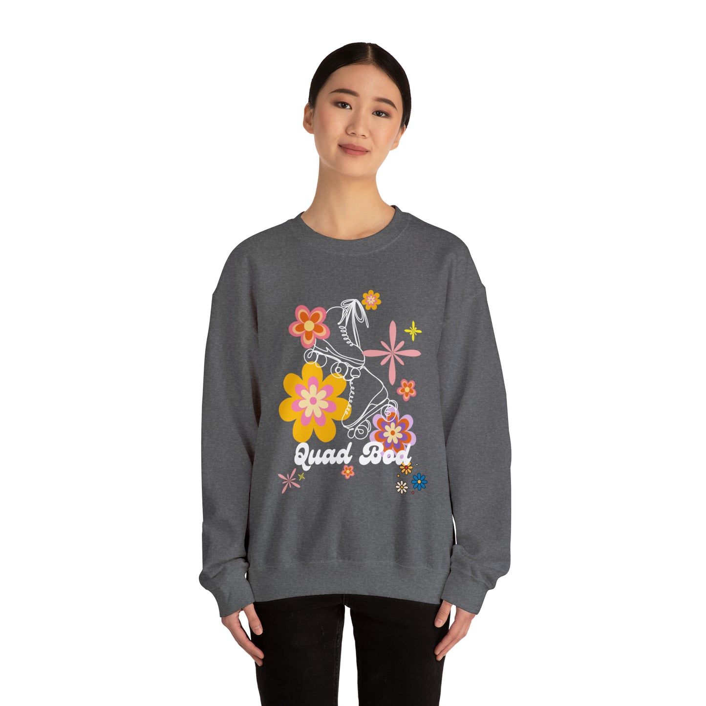 Unisex Quad Bod Retro Vibes Rollerskater Sweatshirt