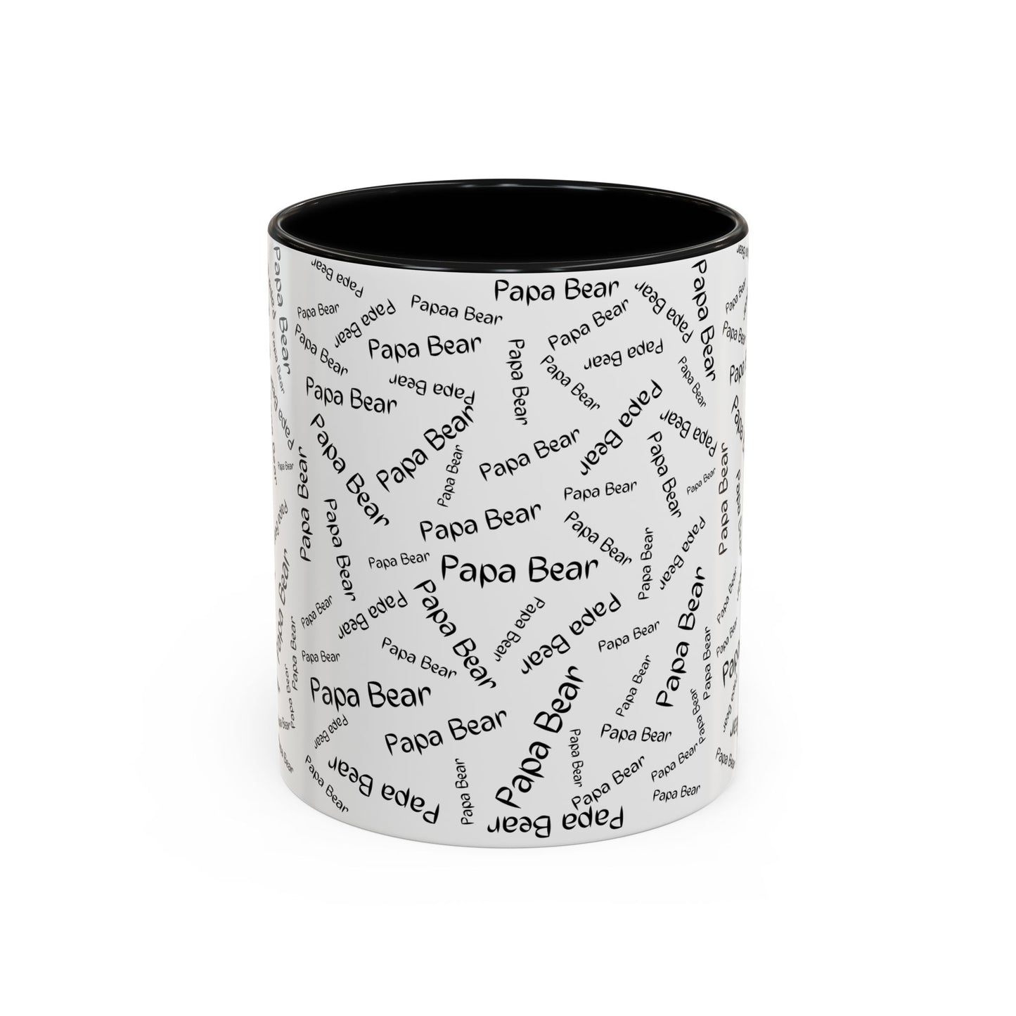 11oz/15oz Papa Bear Word Scramble Coffee Mug
