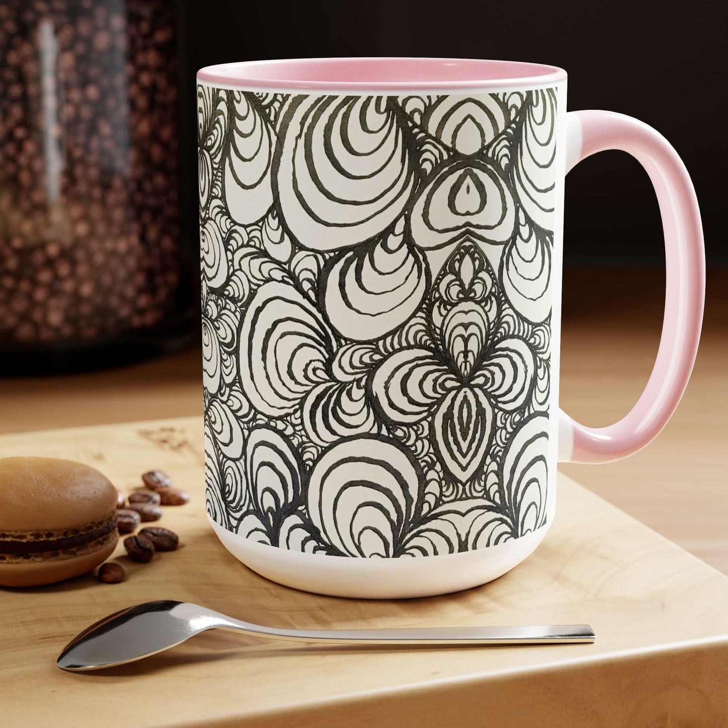 15oz Original Line Art Mug - Puzzle Panels 1