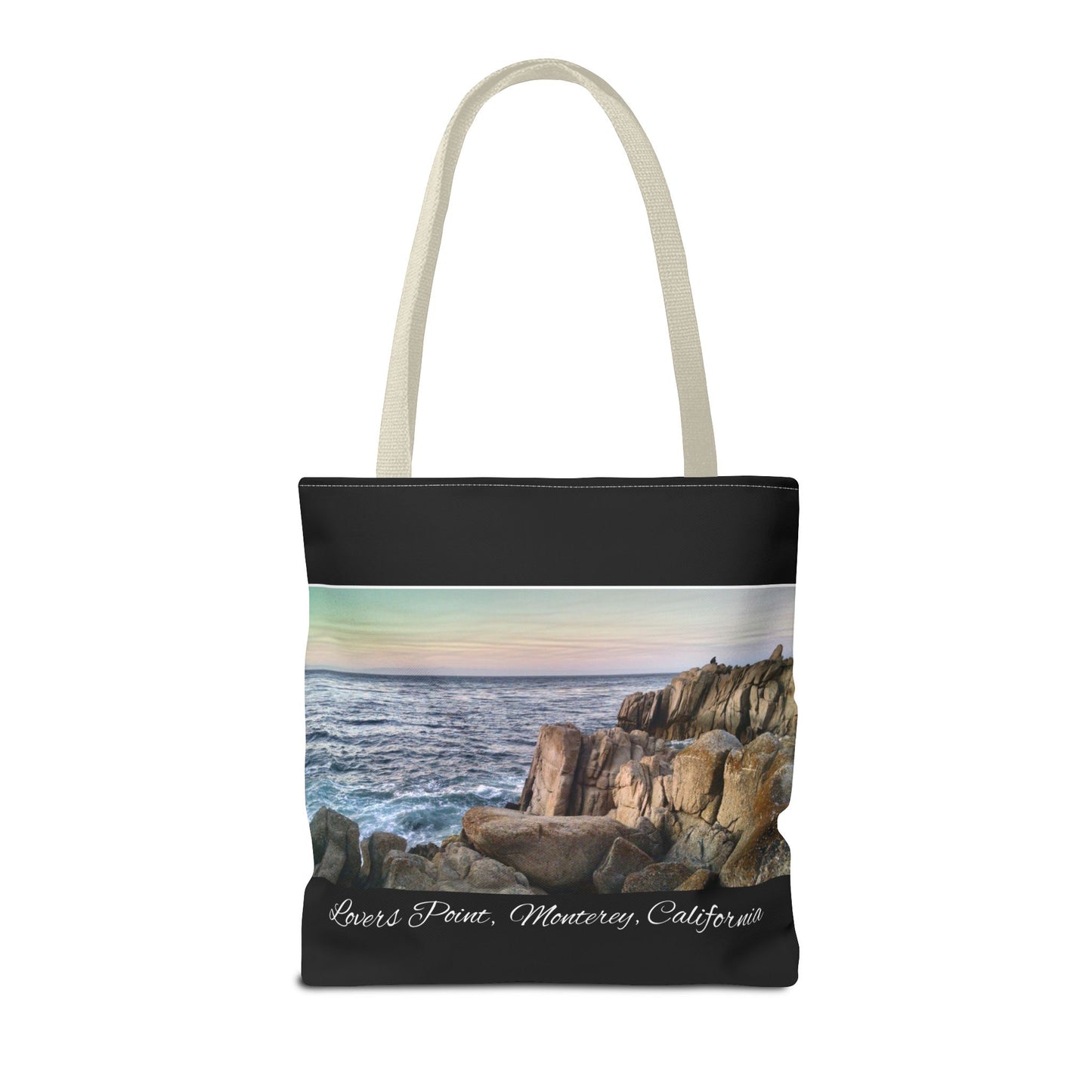 Unisex Travel Tote Bag Monterey California Scenic View Lovers Point Bay Area Keepsake Tote Bag Ocean View Nature Inspired Travel Gift Idea