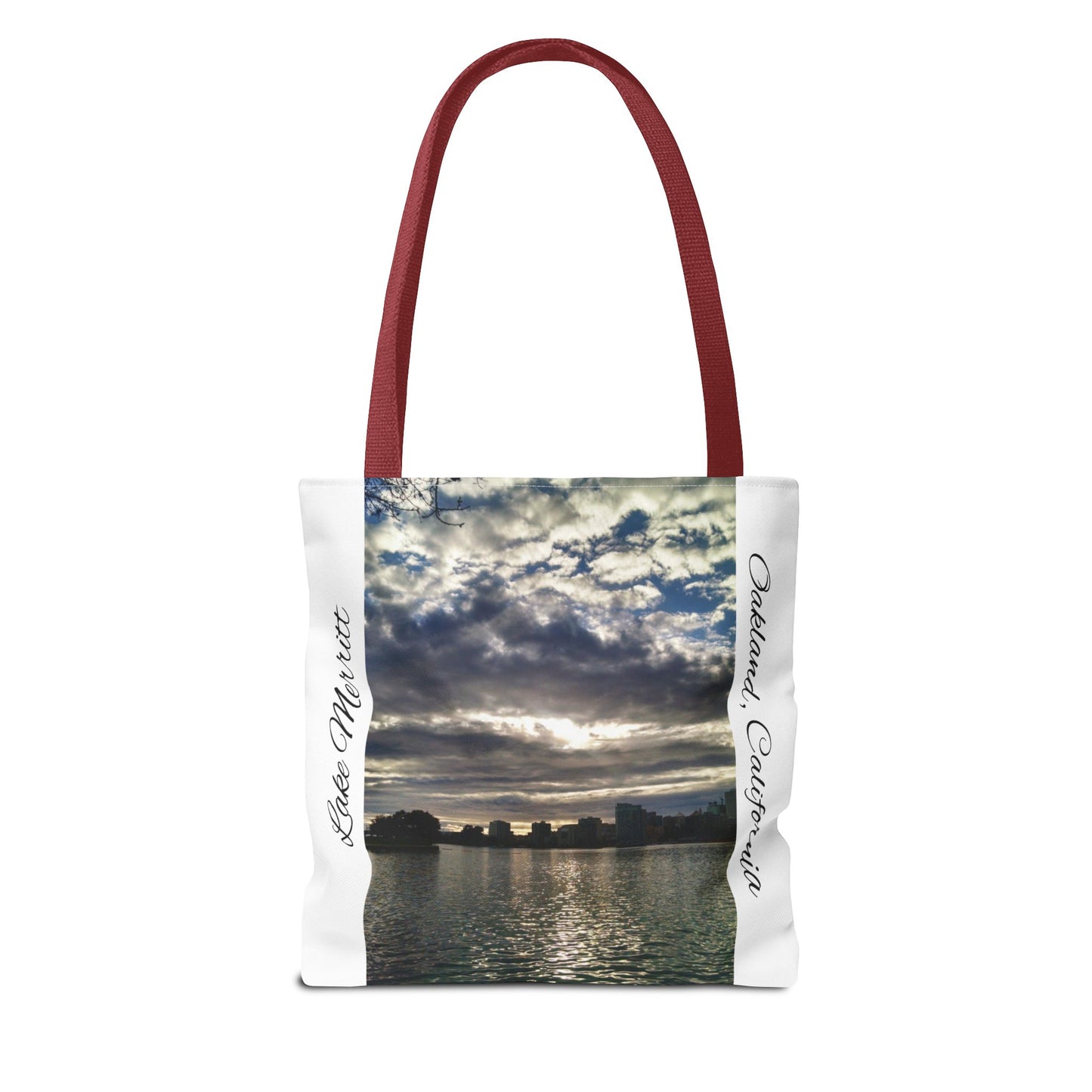 Unisex Travel Tote Lake Merritt Scenic View Oakland California Bay Area Keepsake Reusable Grocery Tote Yoga Bag Traveler Gift Scenic View