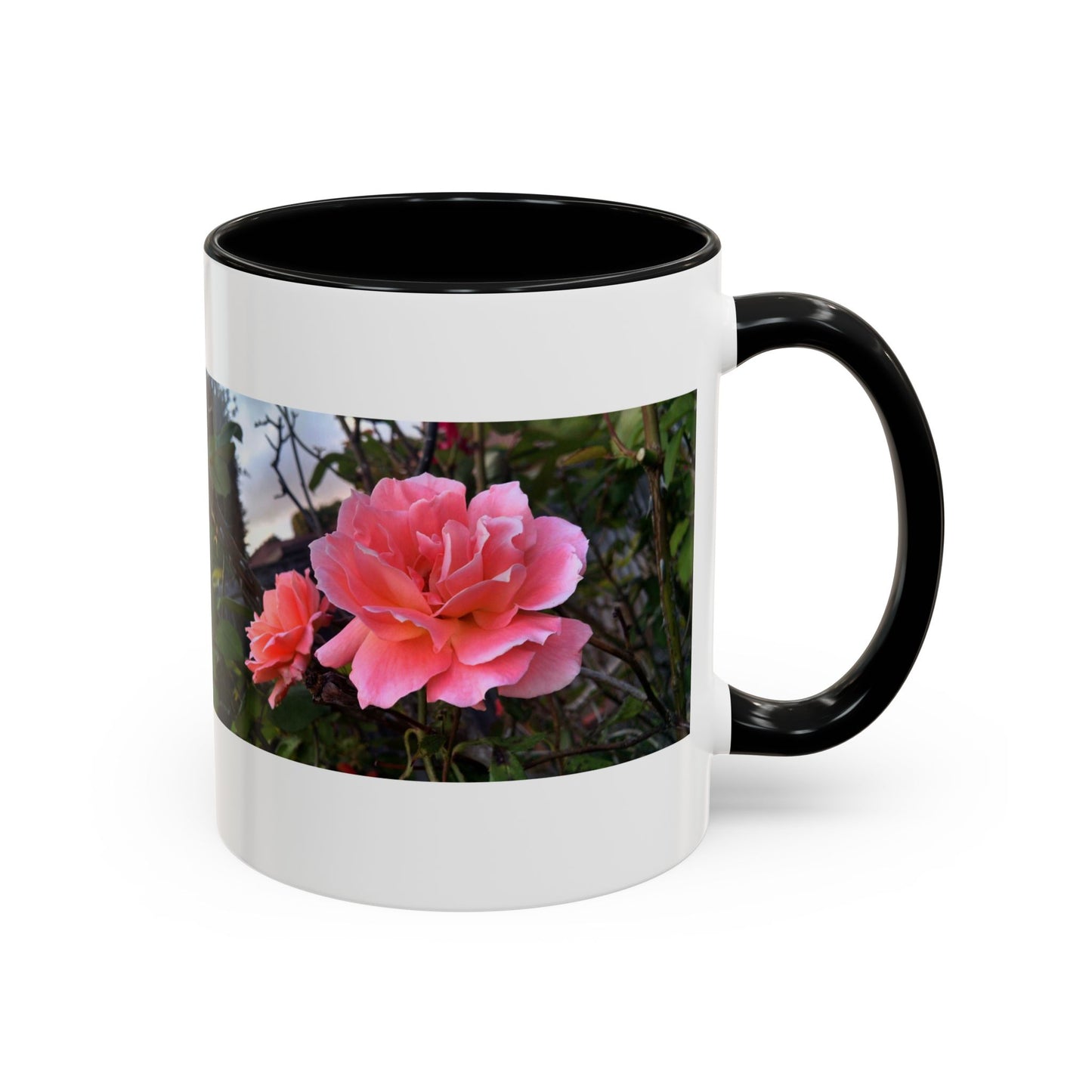11oz/15oz Garden Themed Double Delight Rose Coffee Mug