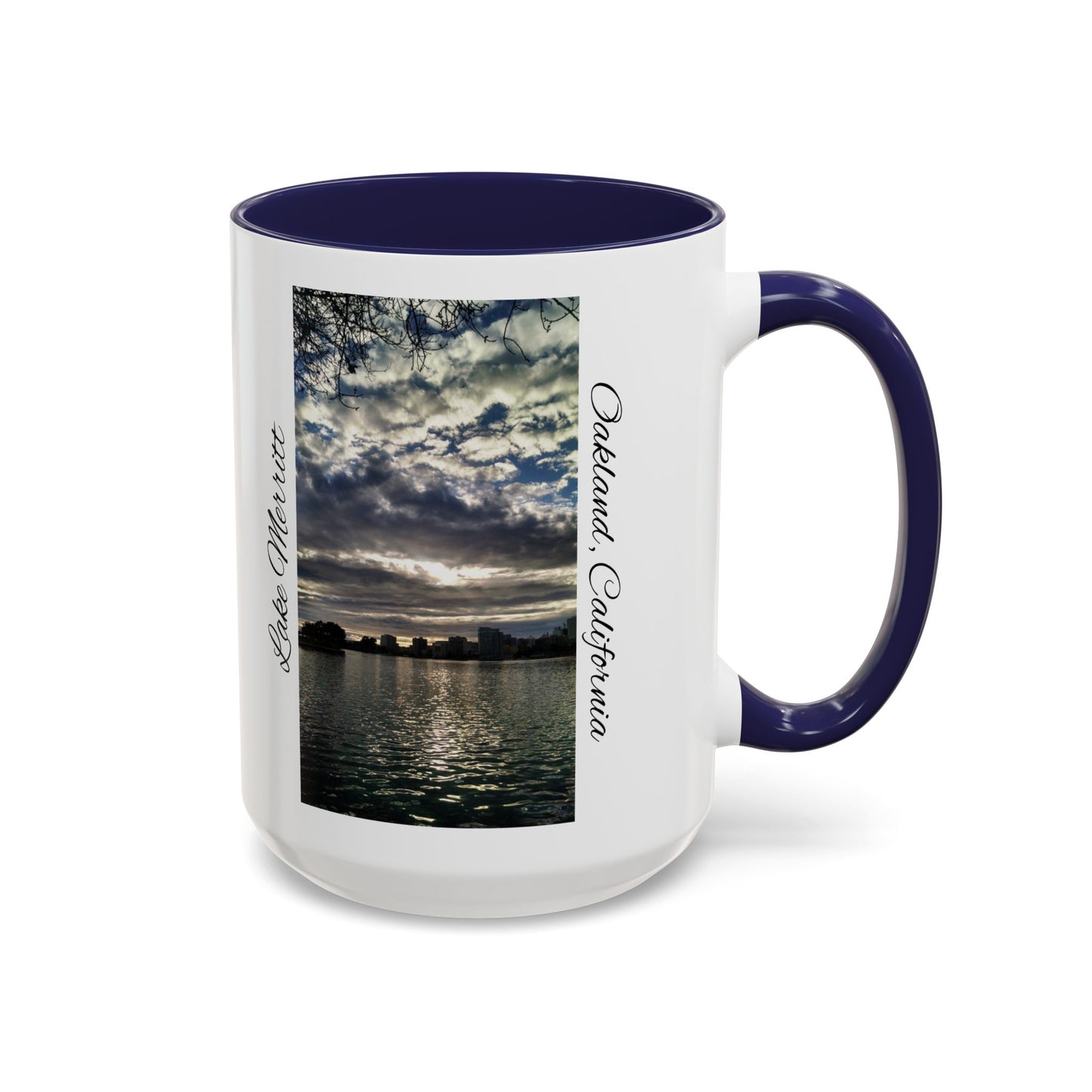 11oz/15oz Two Tone Lake Merritt, Oakland California San Francisco Bay Area Keepsake Coffee Mug