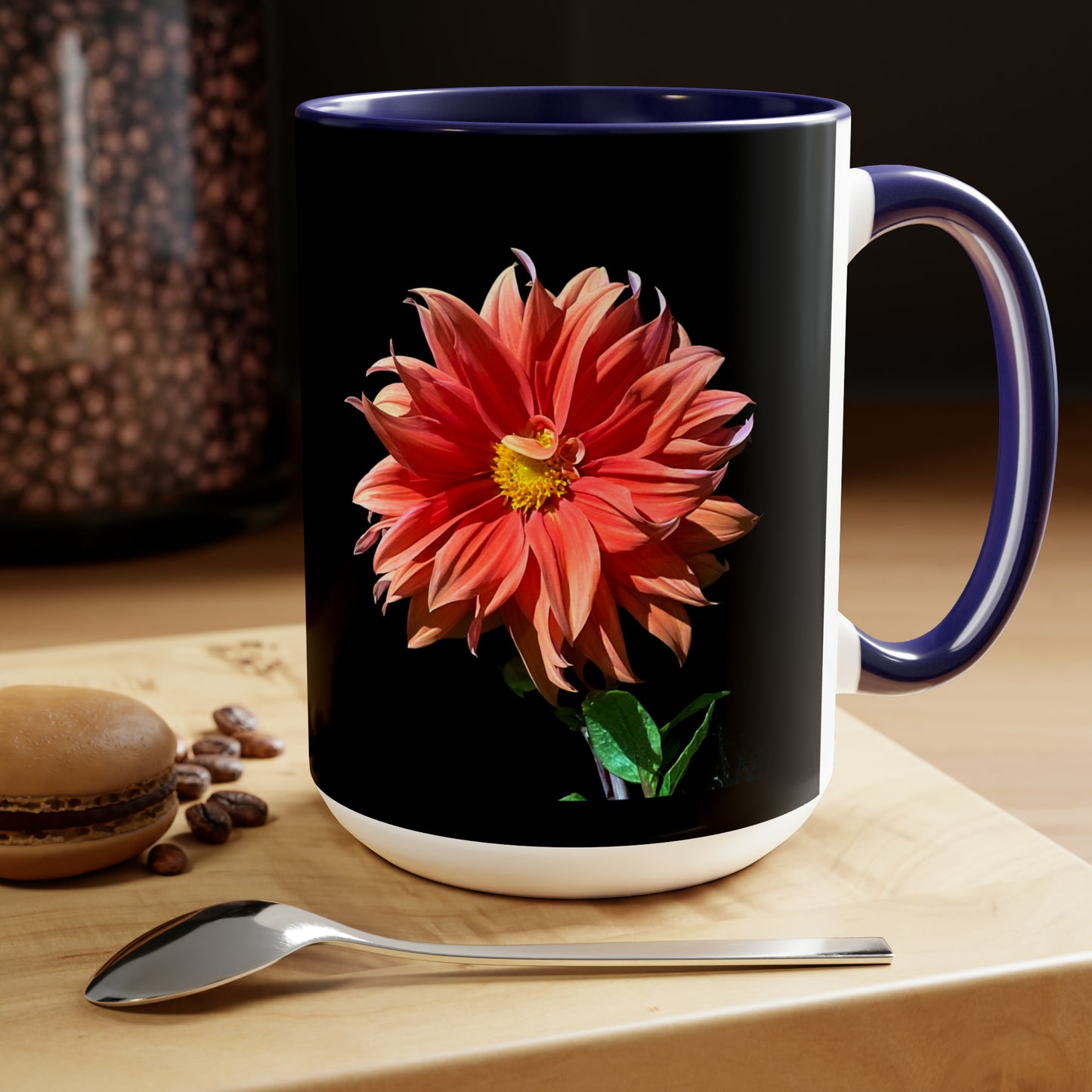 15oz Dahlia Flower Coffee Mug