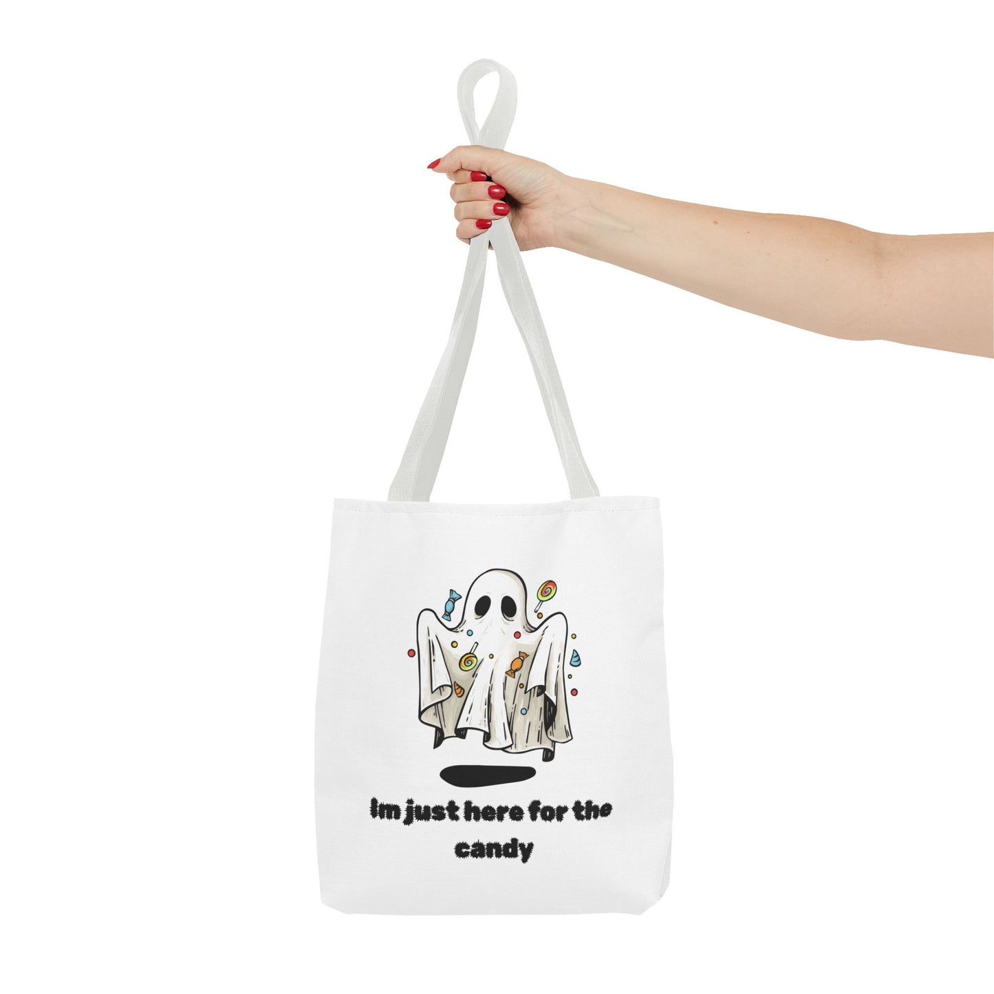 Cute Ghost Halloween Lover Spooky Season Trick or Treating Candy Bag Fall Themed Reusable Lunch Bag