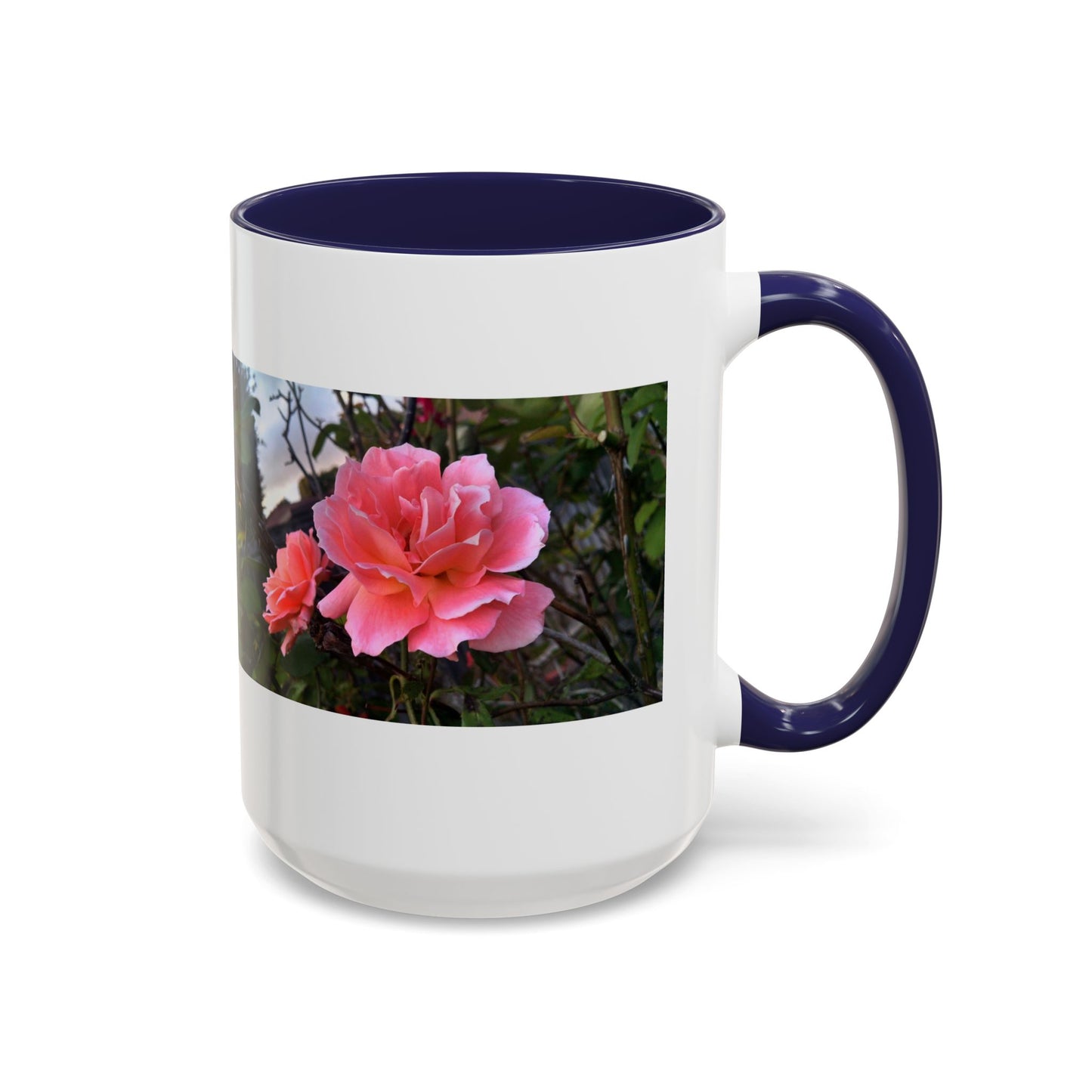 11oz/15oz Garden Themed Double Delight Rose Coffee Mug